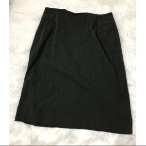 Ann Taylor LOFT Gray Skirt Petite Sz 2 Stretch